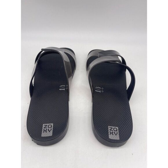 Zaxy Women Black/ Gray Slip-On Open-Toe Sandal Size 9 - Picture 6 of 7